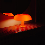 Retro Mushroom Table Lamp | Unique Bedside Lamp | Modern Acrylic Desk Light | Cozy Table Lamps for Living Room | Oyster Mushroom Burst Lamp 1