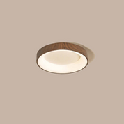 Rustic Flush Mount Ceiling Light | Energy-Efficient LED Ceiling Light | Wooden Light Fixture | Modern Circular Ceiling Light | Natural Wood Ceiling Lamp 6