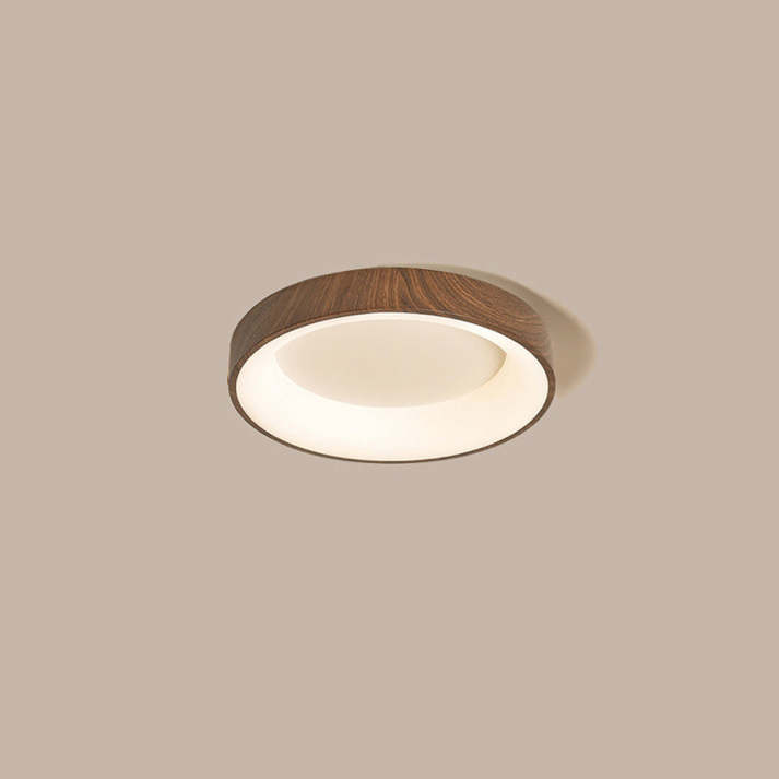 Rustic Flush Mount Ceiling Light | Energy-Efficient LED Ceiling Light | Wooden Light Fixture | Modern Circular Ceiling Light | Natural Wood Ceiling Lamp 6
