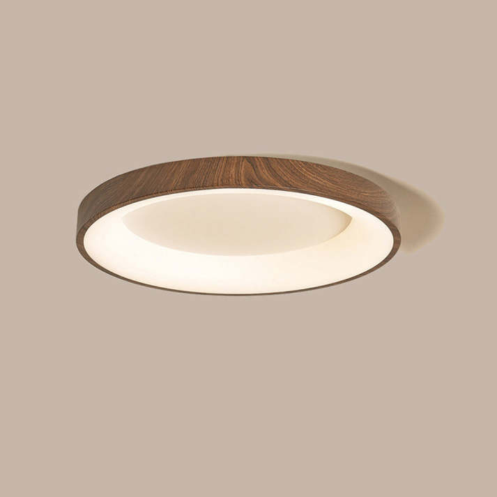 Rustic Flush Mount Ceiling Light | Energy-Efficient LED Ceiling Light | Wooden Light Fixture | Modern Circular Ceiling Light | Natural Wood Ceiling Lamp 7