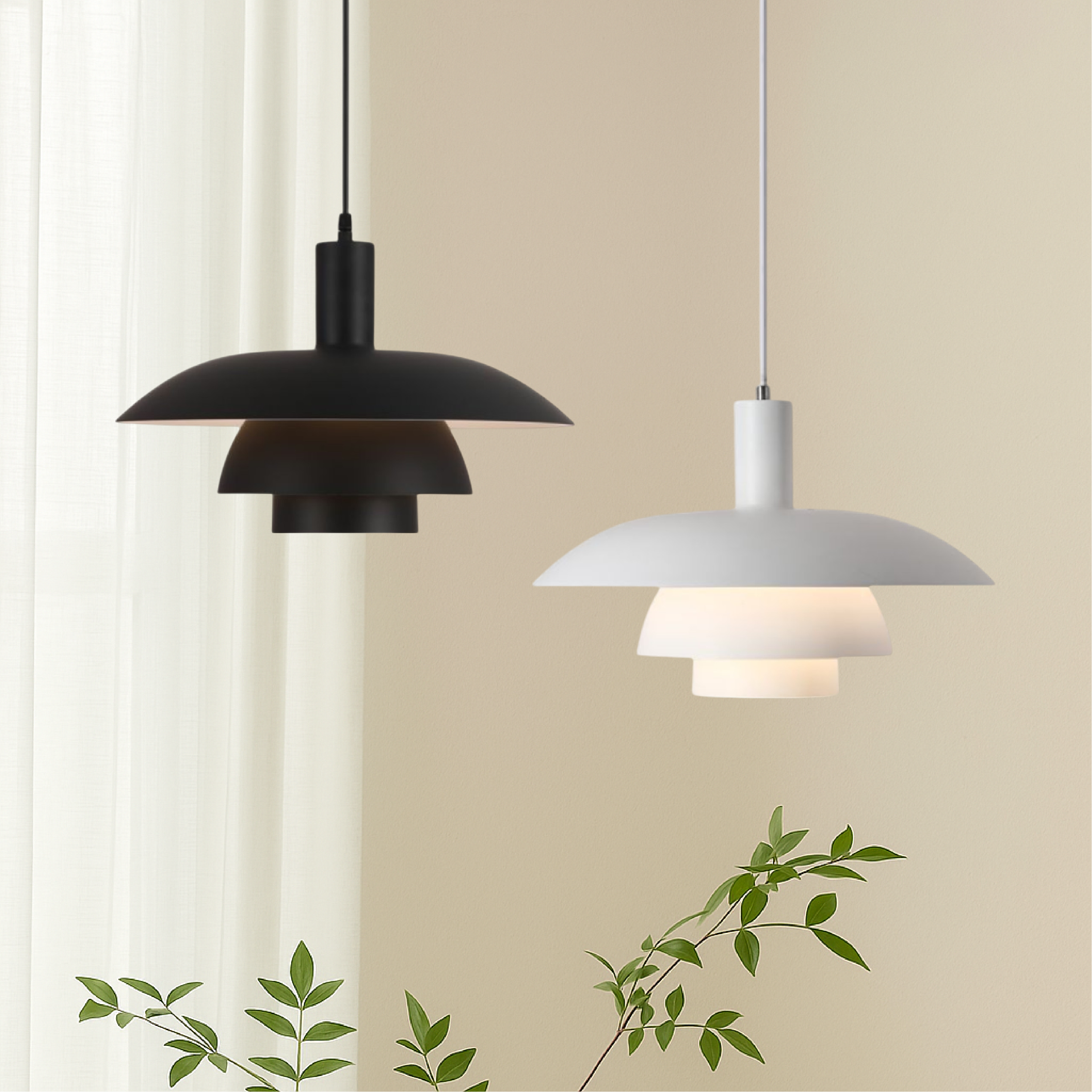 Scandinavian Pendant Light | Minimalist Kitchen Pendant Lighting | Eco-Friendly Hanging Light | Modern LED Ceiling Fixture | Irda's Danish Style Pendant Light 3