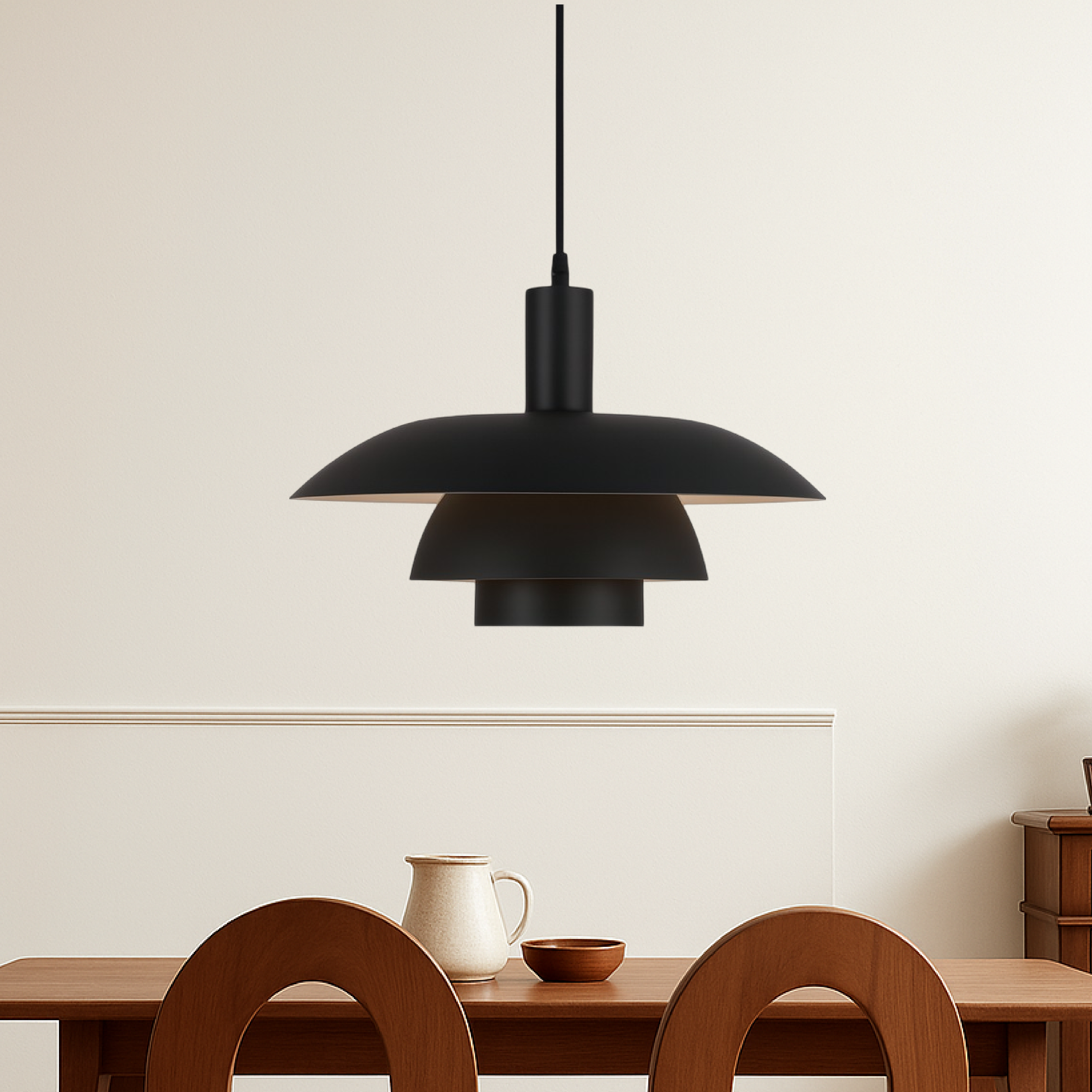 Scandinavian Pendant Light | Minimalist Kitchen Pendant Lighting | Eco-Friendly Hanging Light | Modern LED Ceiling Fixture | Irda's Danish Style Pendant Light 6