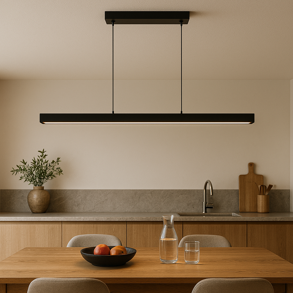 Scandinavian Pendant Light | Modern Kitchen Island Lighting | Adjustable Hanging Fixture | LED Ceiling Light | Scandibeam Pendant Lamp for Home 0