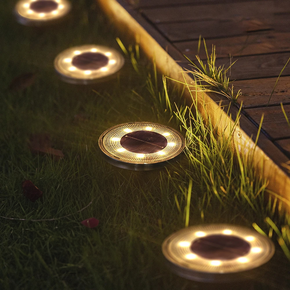 Solar Garden Lights - Waterproof LED Outdoor Lights for Eco-Friendly Illumination, 12 Hours of Light, Flexible Placement 1