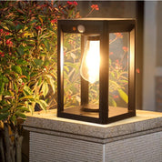 Solar Garden Lights – Weather-Resistant Solar-Powered Pillar Lamp with LED Motion Detector for Outdoor Use 0