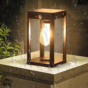 Solar Garden Lights – Weather-Resistant Solar-Powered Pillar Lamp with LED Motion Detector for Outdoor Use 1
