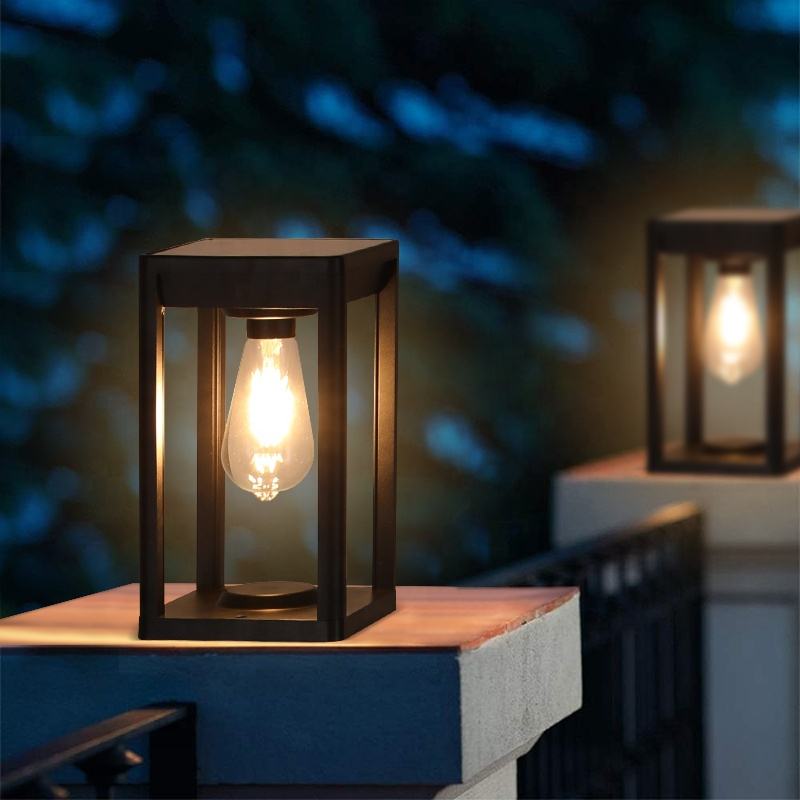 Solar Garden Lights – Weather-Resistant Solar-Powered Pillar Lamp with LED Motion Detector for Outdoor Use 4