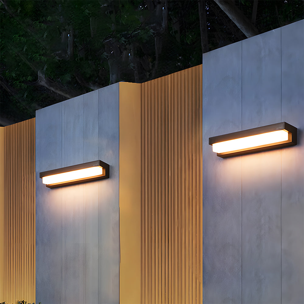 Solar Wall Lights Outdoor | Modern Outdoor Wall Lights | Remote-Controlled Garden Light | Sleek Outdoor Wall Lamp | Eco-Friendly Patio Lighting 2