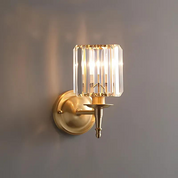 Vintage Brass Wall Sconce | Elegant Crystal Wall Light | Luxury Wall Lamp | Timeless Wall Sconce Lighting | Classic Vintage Sconce for Home 1