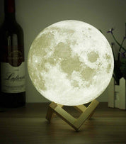 3D Moon Night Light | LED Rechargeable Lamp | Remote Control Mood Light | Color Changing Table Lamp | Unique Home Decor Gift 0