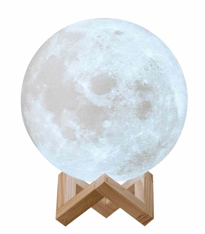 3D Moon Night Light | LED Rechargeable Lamp | Remote Control Mood Light | Color Changing Table Lamp | Unique Home Decor Gift 1