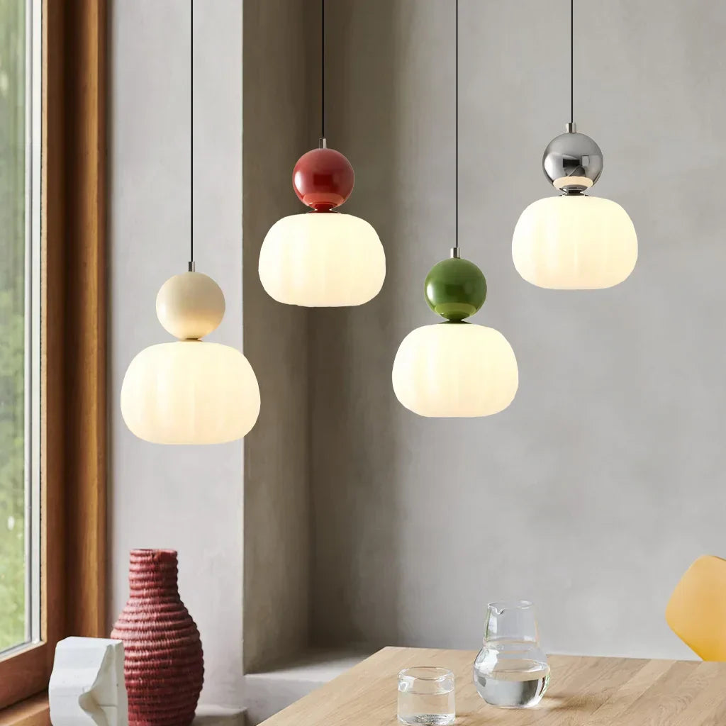 Art Deco Pendant Light | Elegant Kitchen Pendant Lighting | Cream Hanging Fixture | Modern Ceiling Light | Stylish Bauhaus Design 1