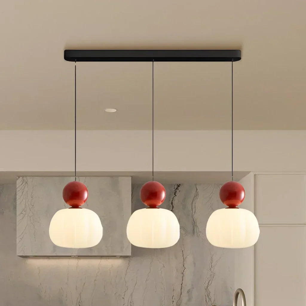 Art Deco Pendant Light | Elegant Kitchen Pendant Lighting | Cream Hanging Fixture | Modern Ceiling Light | Stylish Bauhaus Design 9