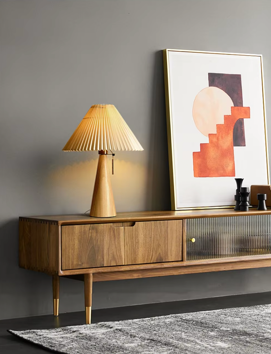 Astoria | Elegant Bedside Table Lamp with Fabric Shade and E27 LED Bulb 8