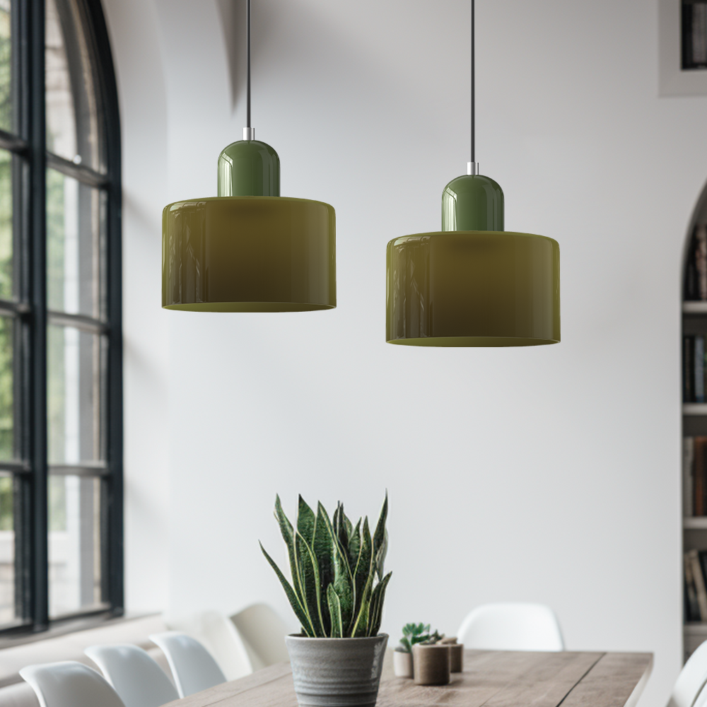 Bauhaus Pendant Light | Geometric Glass Pendant Lighting | Modern Ceiling Light Fixture | Stylish Hanging Lights | Creative LED Pendant Lamp 3