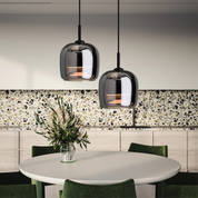 Black Pendant Light | Kitchen Island Lighting Fixture | Modern Glass Pendant Lighting | Elegant Ceiling Light | Nordic Black Glass Chandelier 2