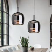 Black Pendant Light | Kitchen Island Lighting Fixture | Modern Glass Pendant Lighting | Elegant Ceiling Light | Nordic Black Glass Chandelier 4
