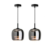 Black Pendant Light | Kitchen Island Lighting Fixture | Modern Glass Pendant Lighting | Elegant Ceiling Light | Nordic Black Glass Chandelier 9