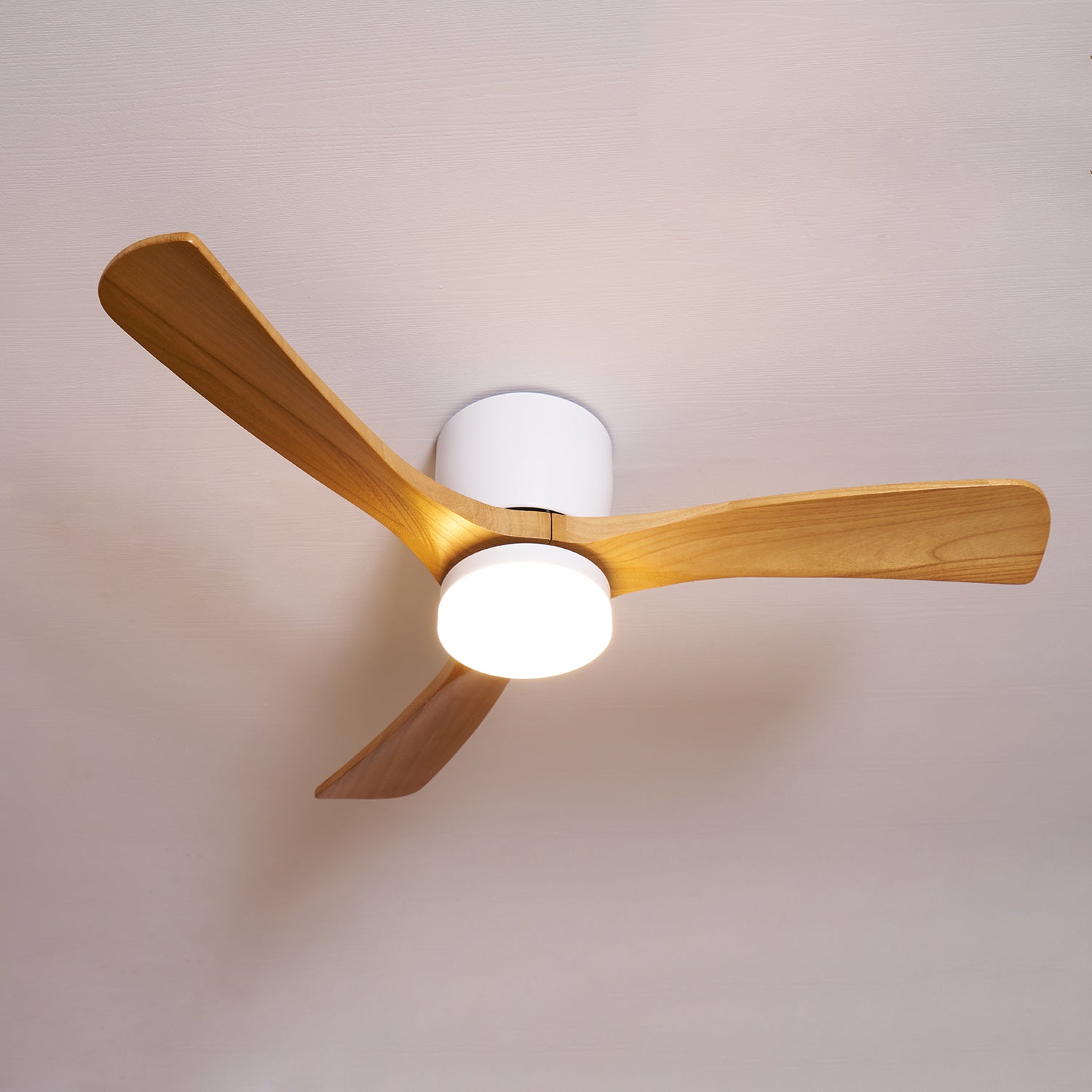 Ceiling Fan with Lights and Remote | Modern Ceiling Fan | Energy-Efficient LED Fixture | Stylish Fan with Light | Natural Wood Blade Ceiling Light for Home 9