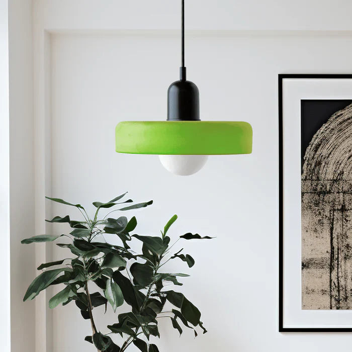 Colorful Glass Pendant Light – Modern Adjustable Height Kitchen Pendant Lighting for Dining and Living Spaces 18