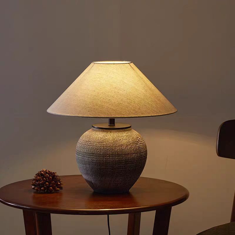 Contemporary Table Lamp | Elegant Bedroom Lamps | Stylish Bedside Table Lamps | Modern Lighting for Living Room | Sculptural Ceramic Lamp 1