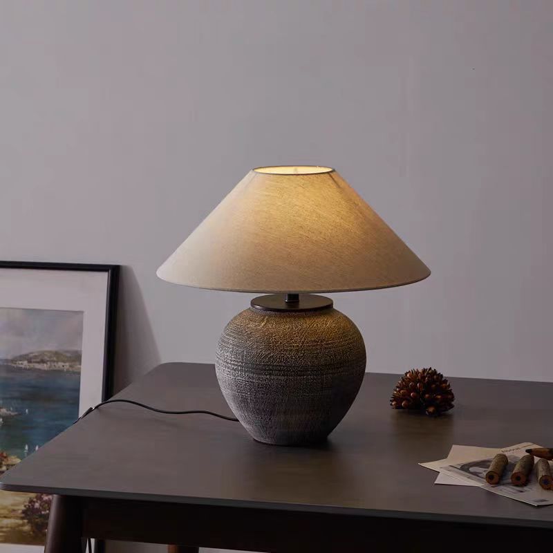 Contemporary Table Lamp | Elegant Bedroom Lamps | Stylish Bedside Table Lamps | Modern Lighting for Living Room | Sculptural Ceramic Lamp 3