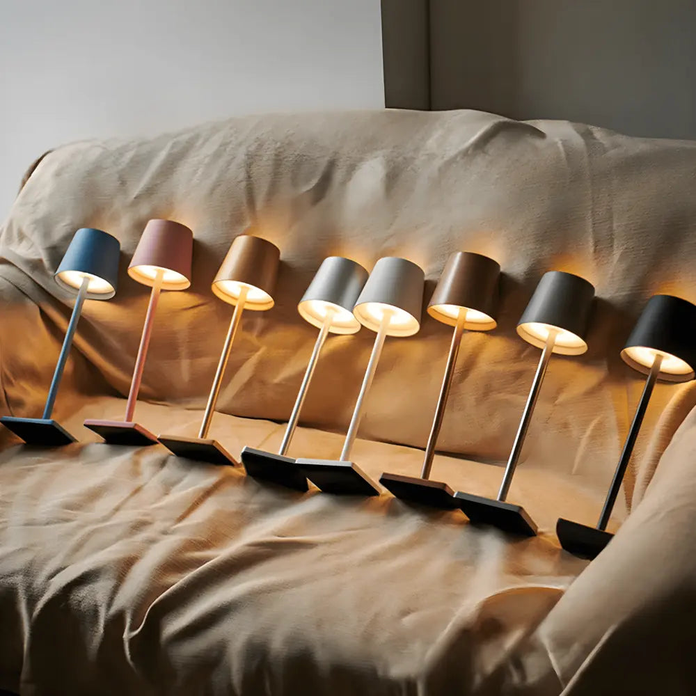 Cordless LED Table Lamp | Rechargeable Bedside Lamps | Modern Table Lamps for Living Room | Touch Control Lamp | Nordia Scandinavian Light for Home 6