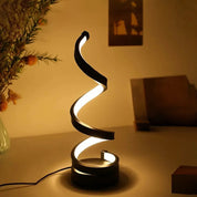 Dimmable Table Lamp | Stylish Bedside Lamps | Modern Desk Light | Spiral Design Table Lamps for Living Room | Elegant USB Table Lamp for Home 2