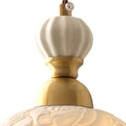 Elegant Ceramic Pendant Light | Vintage Hanging Lamp | Stylish Ceiling Light Fixture | Retro Kitchen Pendant Lighting | Rayna Rose Pendant Light 6