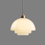 Elegant Glass Pendant Light | Adjustable Kitchen Pendant Lighting | Modern Hanging Fixture | Brass Ceiling Light | Mid-Century Style Pendant Lamp 11