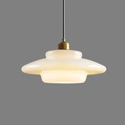 Elegant Glass Pendant Light | Adjustable Kitchen Pendant Lighting | Modern Hanging Fixture | Brass Ceiling Light | Mid-Century Style Pendant Lamp 9