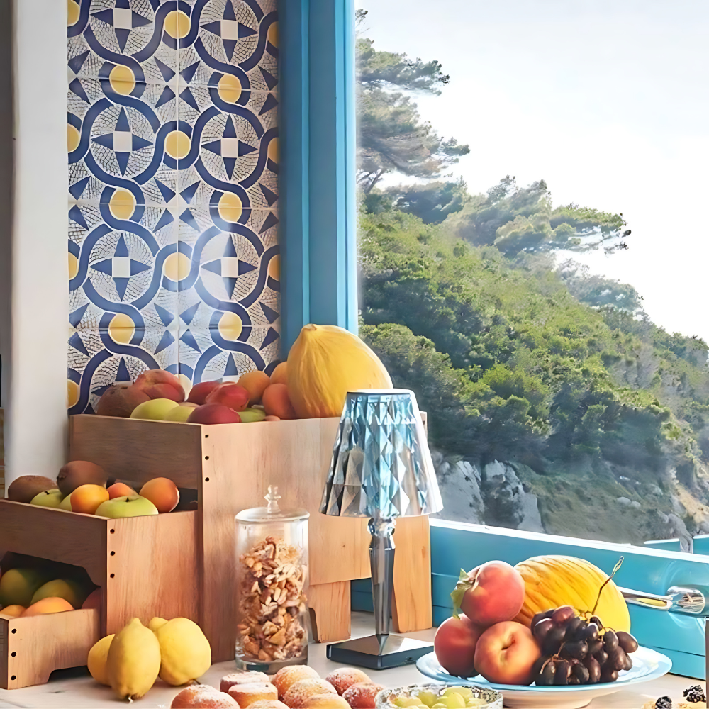 Elegant Table Lamp for Living Room | Dimmable Bedside Table Lamp | Portable Battery Operated Light | Sophisticated Bedroom Lighting | Golden Honey Ray Table Light 5