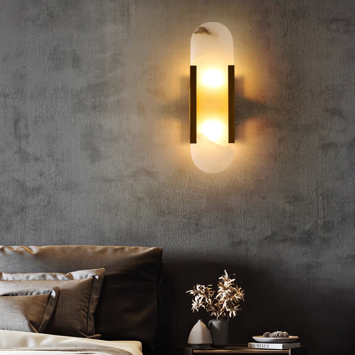 Elegant Wall Lamp | Modern Wall Sconce Lighting | Alabaster Wall Lights | Handcrafted Wall Fixture | Zardee Alabaster Wall Lamp 0