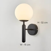 Handcrafted Glass Wall Light | Elegant Wall Sconces | Modern LED Wall Lamp | Stylish Bathroom Wall Lights | Mid-Century Lighting Fixture 5