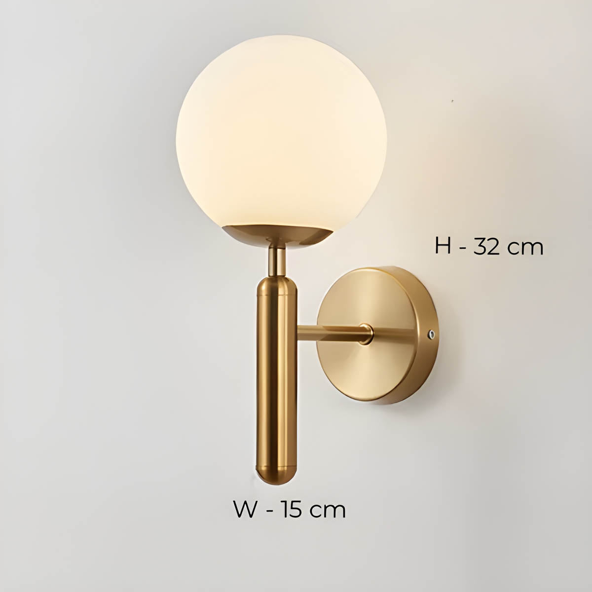 Handcrafted Glass Wall Light | Elegant Wall Sconces | Modern LED Wall Lamp | Stylish Bathroom Wall Lights | Mid-Century Lighting Fixture 6
