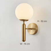 Handcrafted Glass Wall Light | Elegant Wall Sconces | Modern LED Wall Lamp | Stylish Bathroom Wall Lights | Mid-Century Lighting Fixture 6