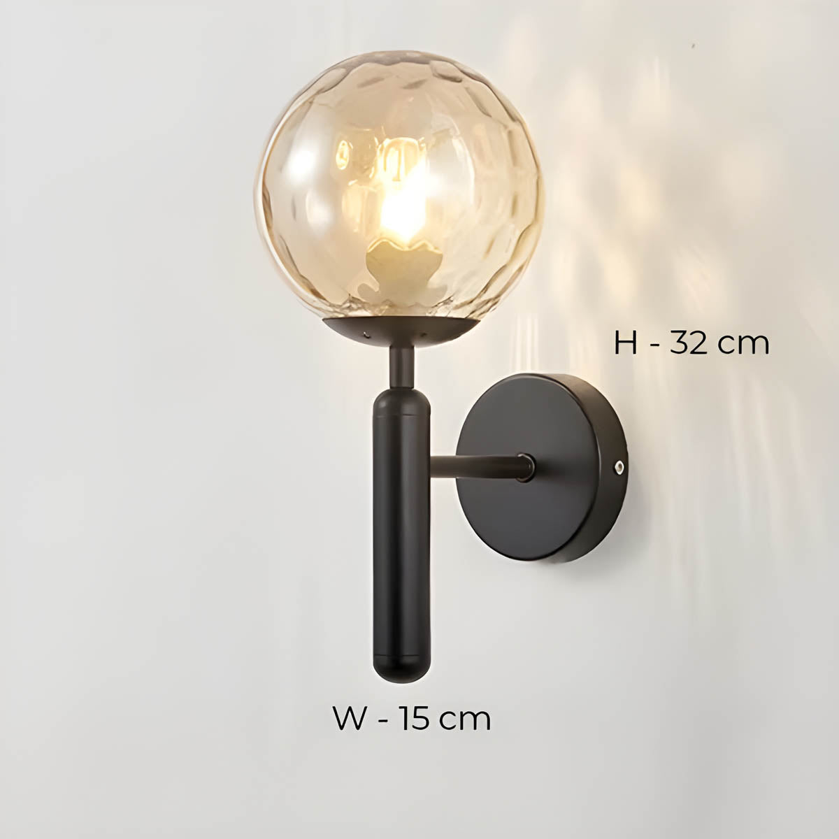 Handcrafted Glass Wall Light | Elegant Wall Sconces | Modern LED Wall Lamp | Stylish Bathroom Wall Lights | Mid-Century Lighting Fixture 8