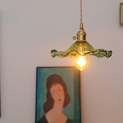 Hibiscus Flower Pendant Light – Elegant Glass Lamp with Adjustable Hanging Length 3
