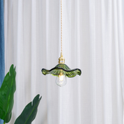 Hibiscus Flower Pendant Light – Elegant Glass Lamp with Adjustable Hanging Length 4