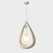 Japandi Pendant Light | Modern Kitchen Pendant Lighting | Elegant Hanging Lights | Minimalist Oval LED Fixture | Stylish Pendant Light for Home 6