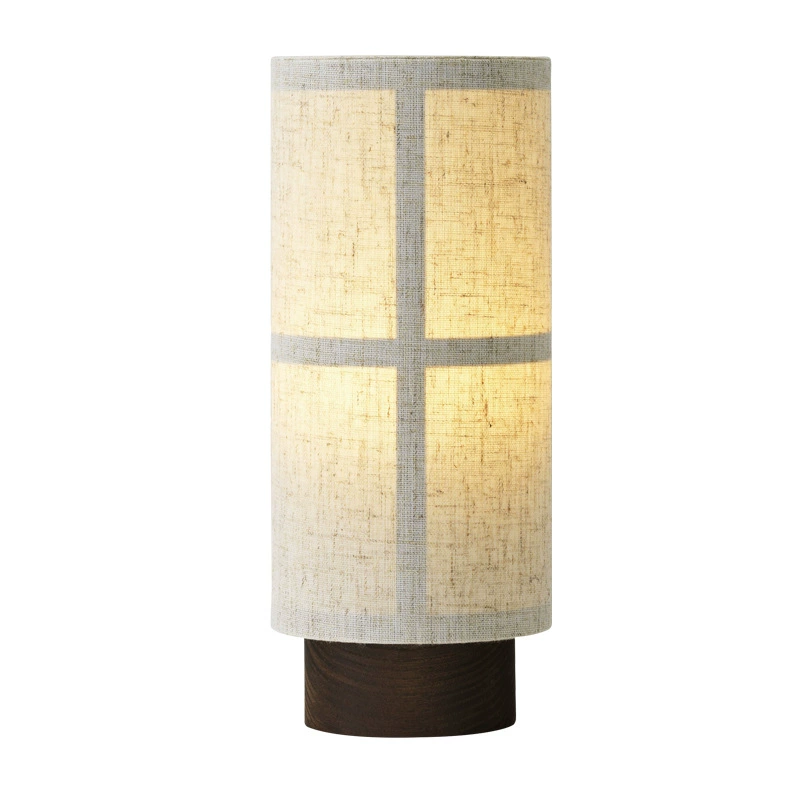 Japanese Silk Table Lamp with Wooden Base – Battery Operated Bedside Table Lamp for Bedroom, Warm White LED Lighting 5