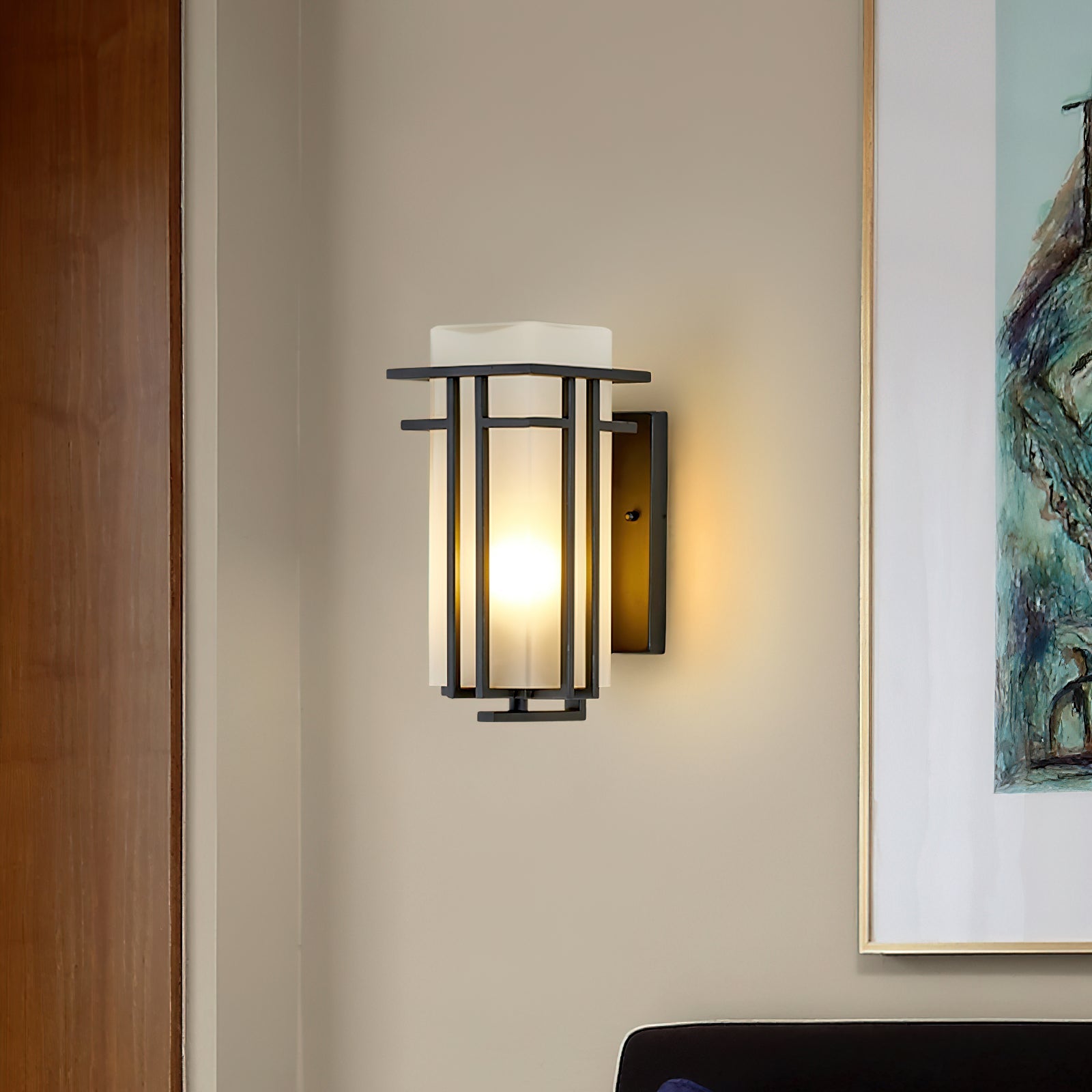 Linden Outdoor Wall Lamp – Elegant Iron Exterior Wall Light with LED Compatibility, Moisture Resistant for Outdoor Use 7