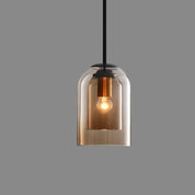 Mid-Century Pendant Light | Double Glass Pendant | Modern Kitchen Lighting | Dimmable Hanging Light | Elegant Fixture for Home 9