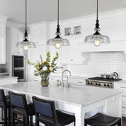Mid-Century Pendant Light | Glass Pendant Lighting | Kitchen Island Lighting | Modern Kitchen Fixture | Elegant Hanging Light for Home 8