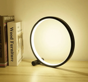 Minimalist Table Lamp | Dimmable Bedside Lamp | Touch Control Desk Light | Modern LED Table Lamp | LightCircle Touch Control Lamp 2