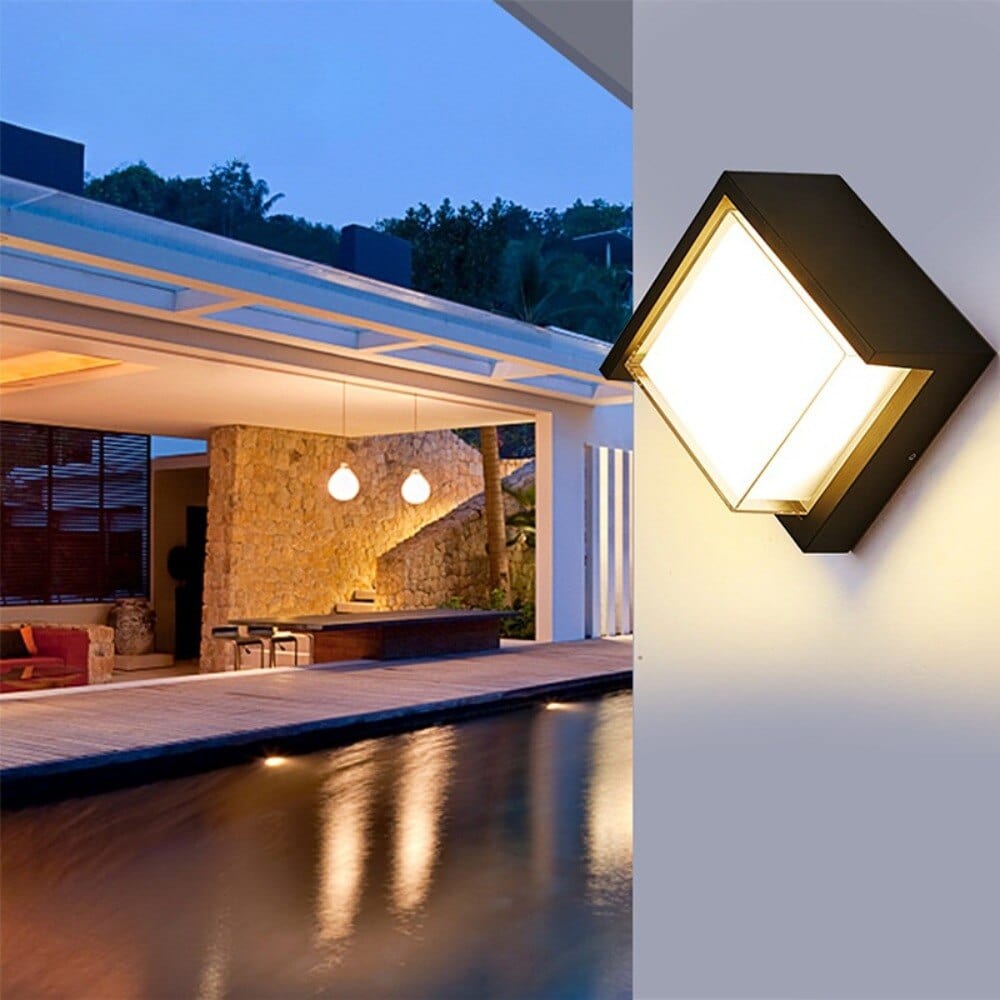 Modern Aluminum Outdoor Wall Light with Motion Sensor – Waterproof LED Exterior Wall Lantern for Garden and Patio 3