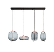 Modern Glass Pendant Light | Adjustable Kitchen Pendant Lighting | Elegant Hanging Fixture | Vintage Style Ceiling Lamp | Hempoiré Rose Gold Pendant Light 8