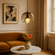 Modern Glass Pendant Light | Adjustable Kitchen Pendant Lighting | Minimalist Hanging Lights | Eco-Friendly Ceiling Fixture | Ures Pendant Light for Home 0