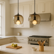 Modern Glass Pendant Light | Adjustable Kitchen Pendant Lighting | Minimalist Hanging Lights | Eco-Friendly Ceiling Fixture | Ures Pendant Light for Home 2