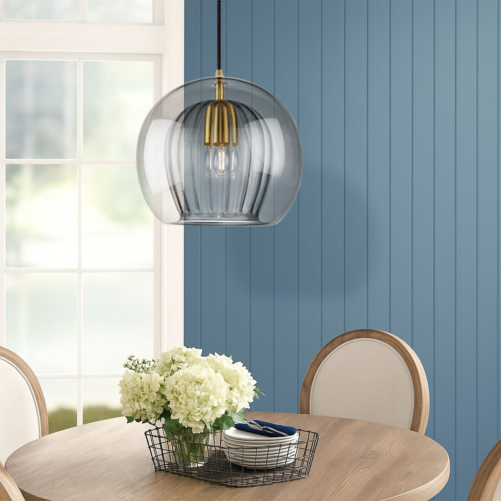 Modern Glass Pendant Light | Kitchen Island Lighting Fixture | Elegant Pendant Lighting for Kitchen Island | Minimalist Glass Pendant Lights | Hira Pendant Light for Dining Area 2